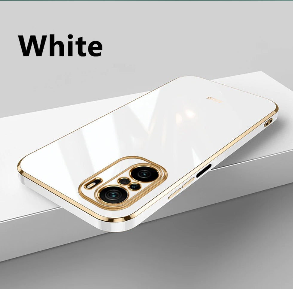 Para iPhone 11 Funda De Lujo Bordes Dorados Silicona