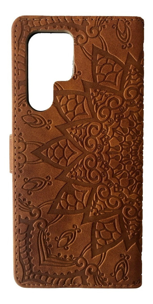 Para Samsung S22 Ultra Funda De Cuero Tipo Billetera