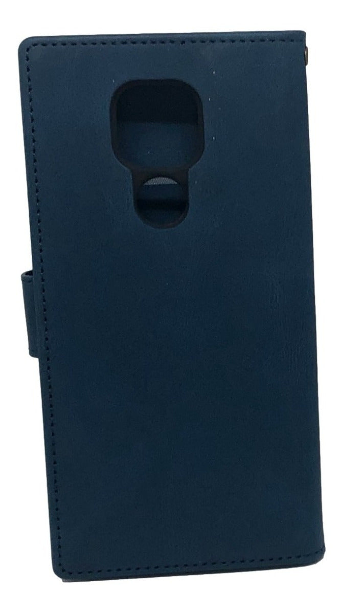 Para Motorola G9 Play Funda Billetera Cuero Elegante