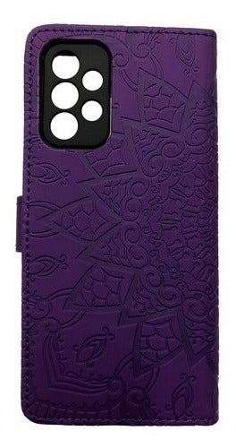 Carcasa Para Samsung A73 Cuero Billetera Mandala