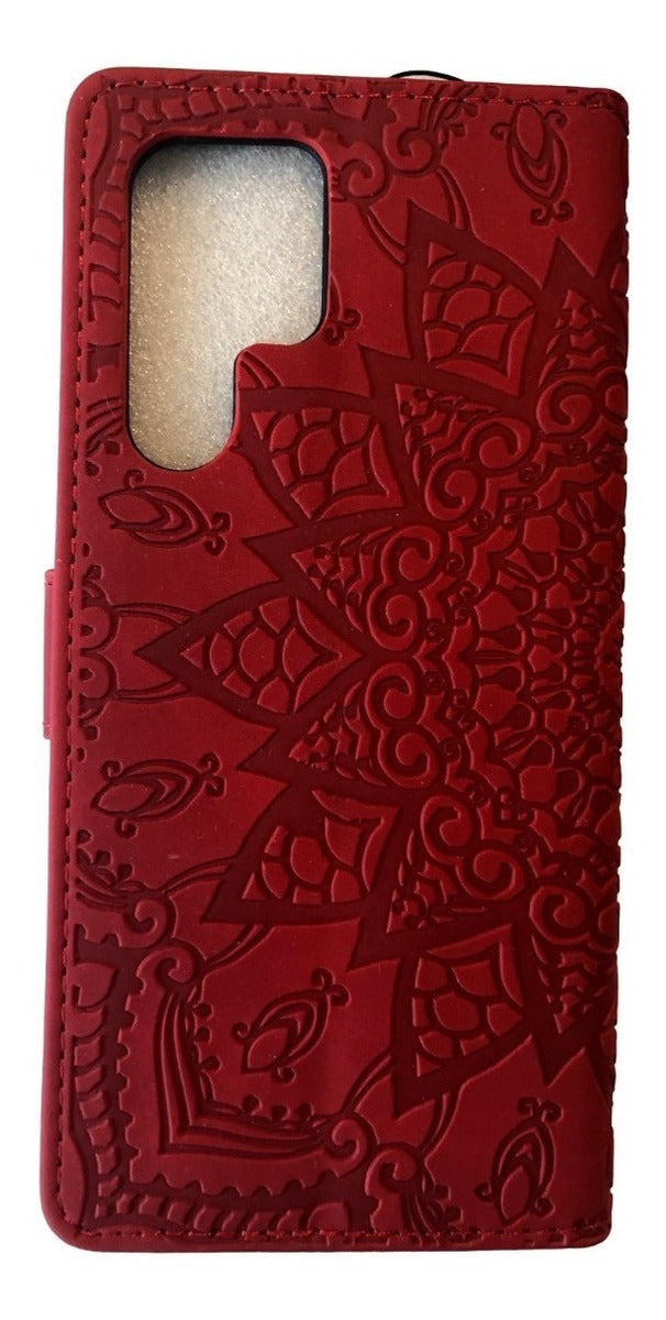 Para Samsung S22 Ultra Funda De Cuero Tipo Billetera