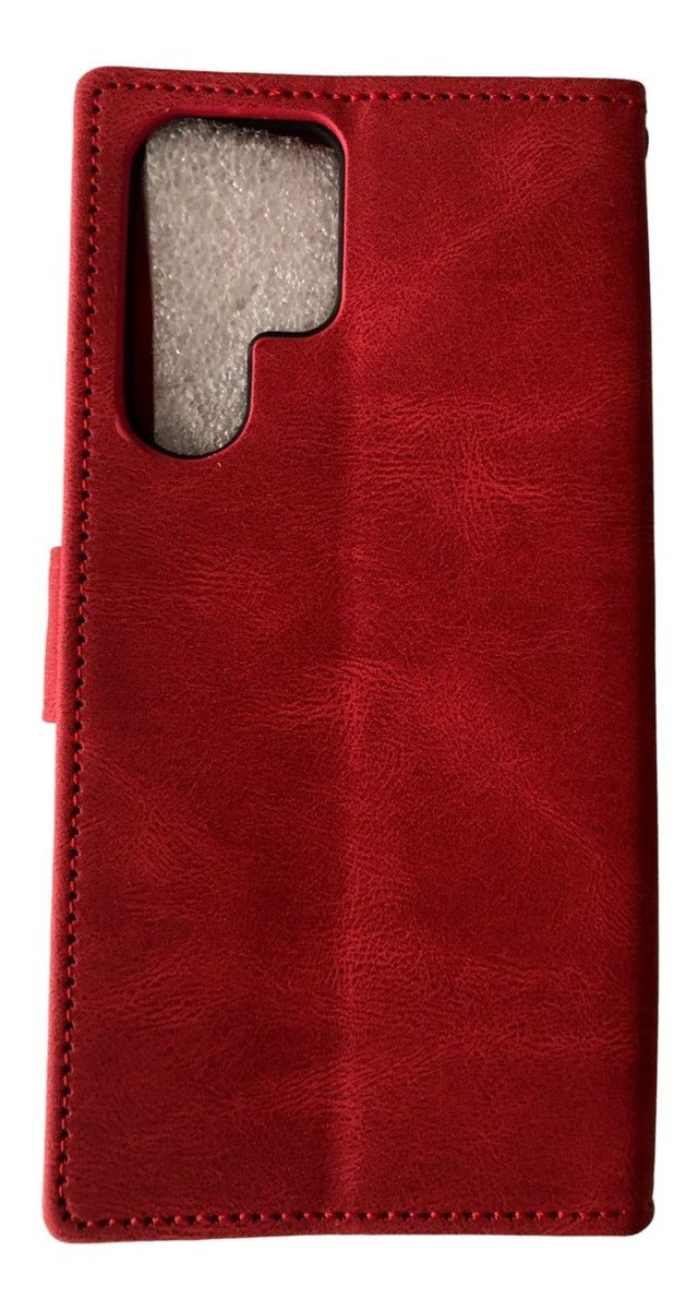 Para Samsung S22 Ultra Funda Cuero Tipo Billetera Elegante