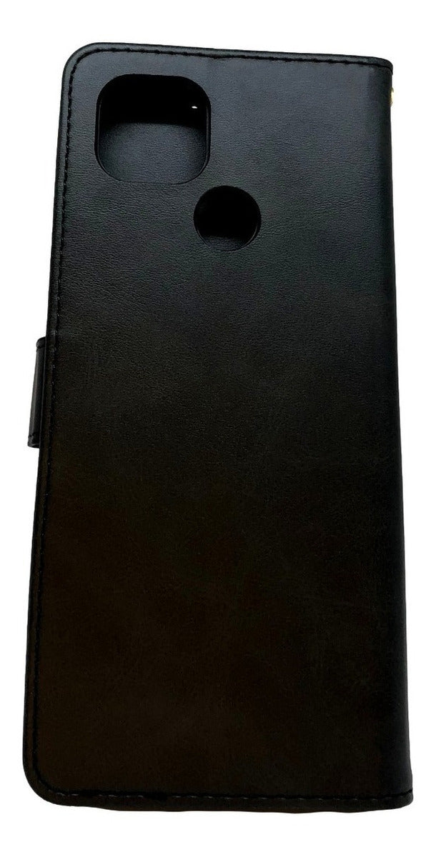 Motorola G9 Power, Funda De Cuero Tipo Billetera