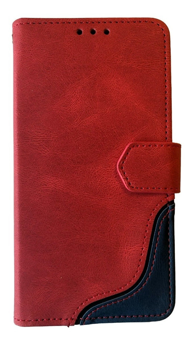 Para Samsung S21+ , Funda De Cuero Tipo Billetera Elegante