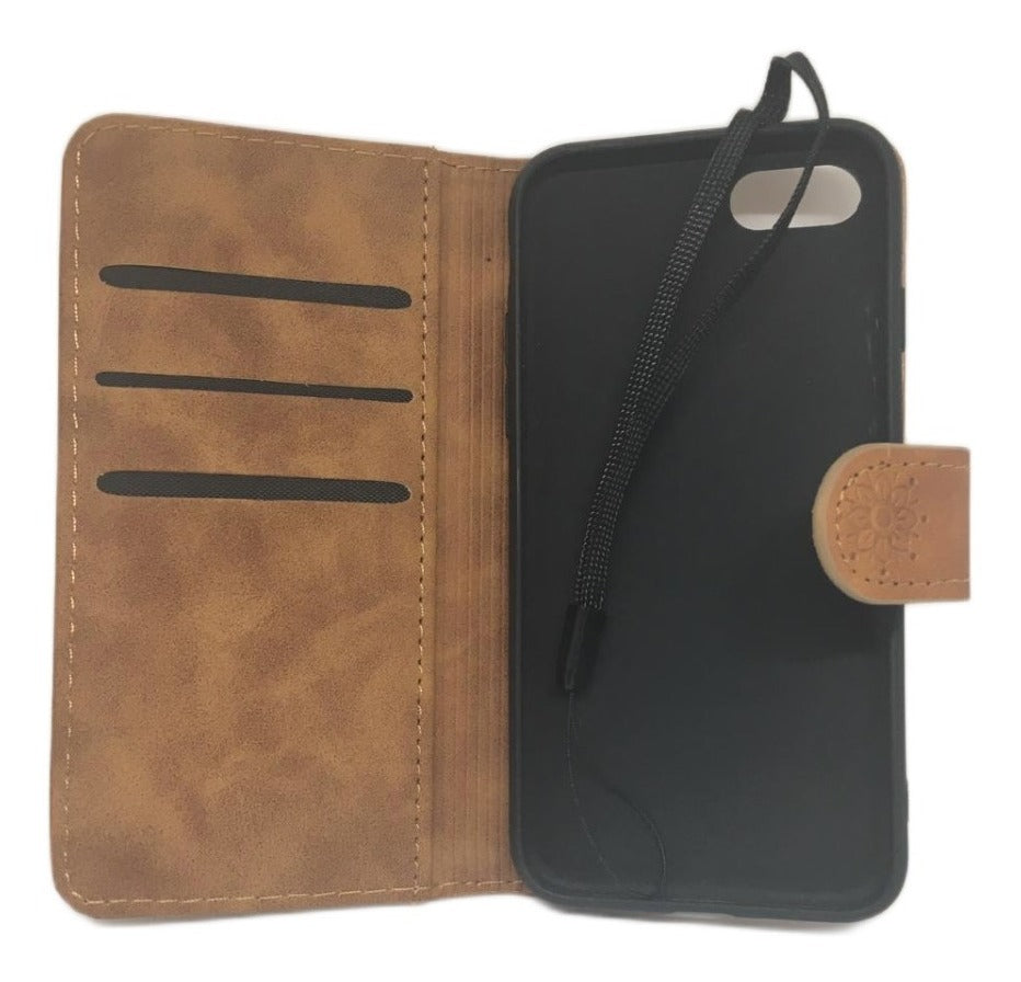 Funda Cuero Tipo Billetera Para  iPhone 7/8/se2020