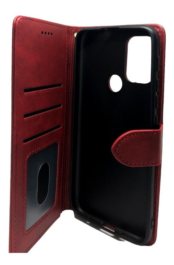 Motorola G10 / G20 / G30, Funda De Cuero Tipo Billetera