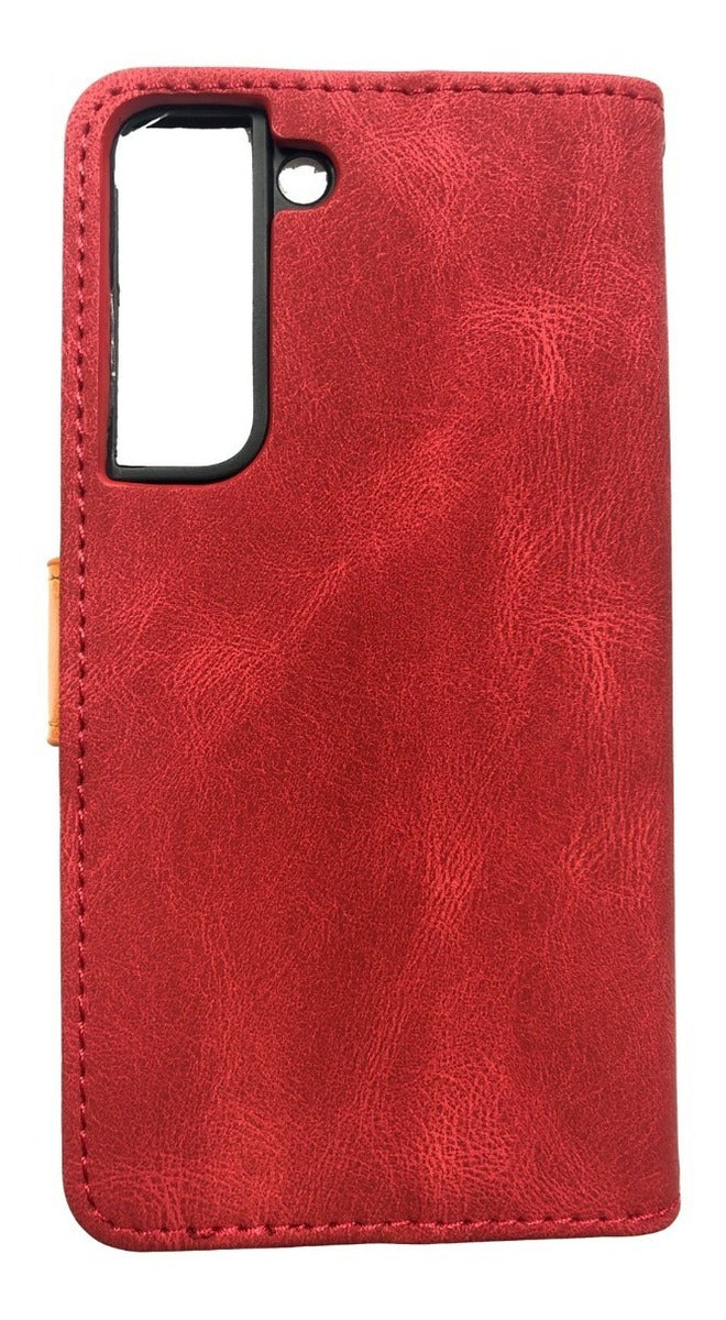 Para Samsung S22 Funda De Cuero Tipo Billetera