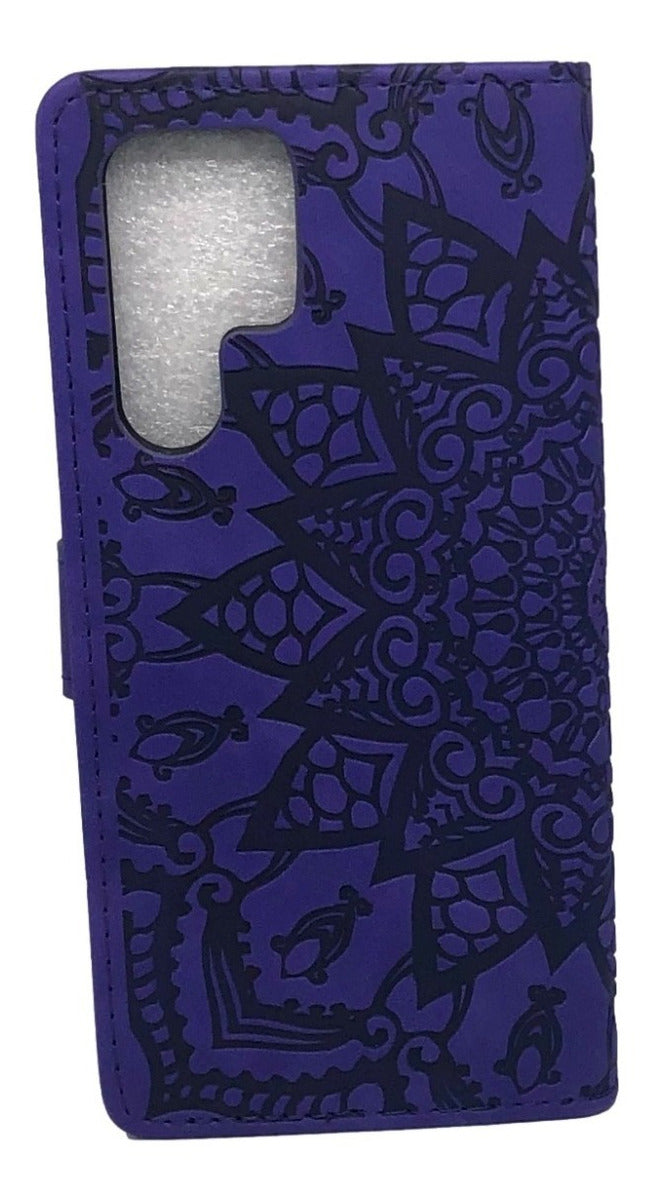 Para Samsung S22 Ultra Funda De Cuero Tipo Billetera