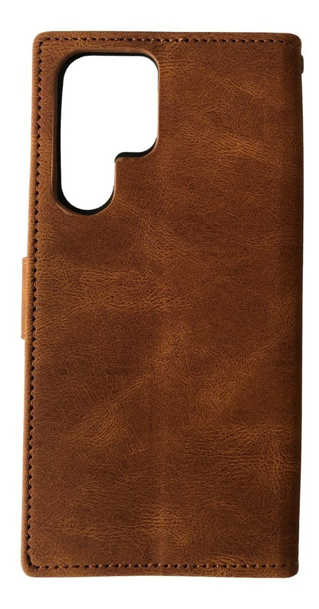 Para Samsung S22 Ultra Funda Cuero Tipo Billetera Elegante