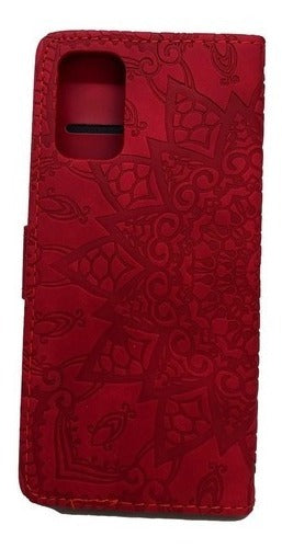 Carcasa Para Samsung Note 10 Lite Cuero Billetera Mandala