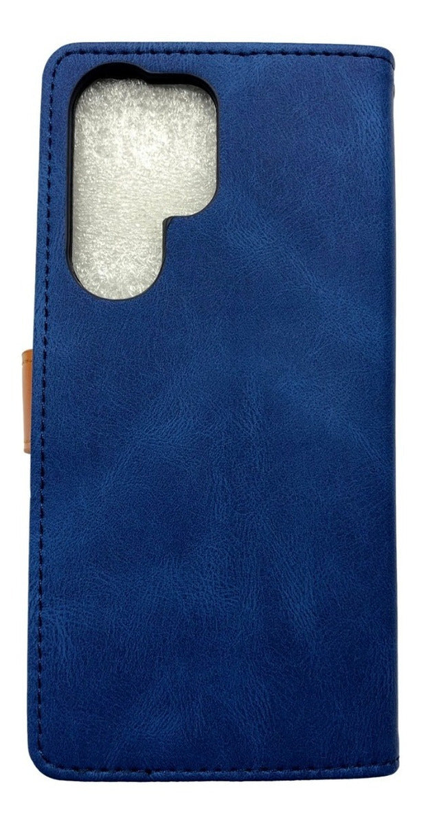 Para Samsung S22 Ultra Funda Cuero Tipo Billetera Elegante