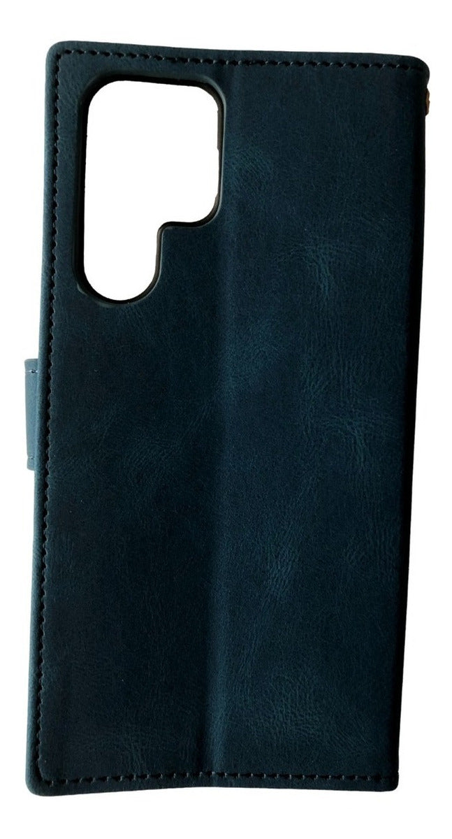 Para Samsung S22 Ultra Funda Cuero Tipo Billetera Elegante