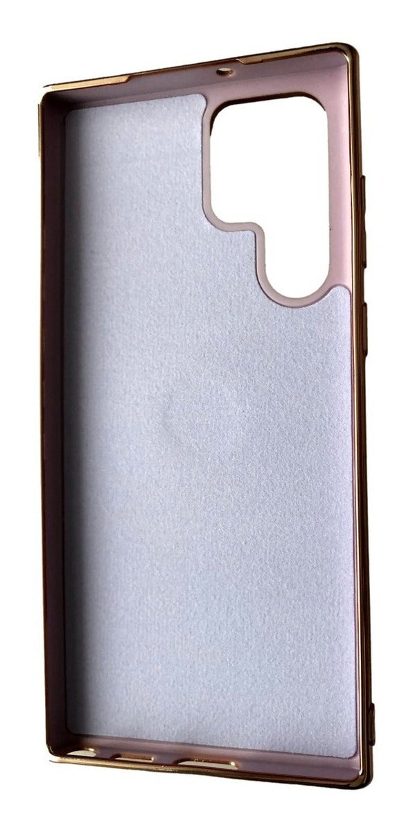 Para Samsung S22 Ultra Carcasa Anilla Elegante Dorados