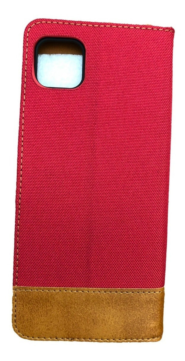 Motorola G50 5g  Funda Billetera Cuero Y Tela - Colores