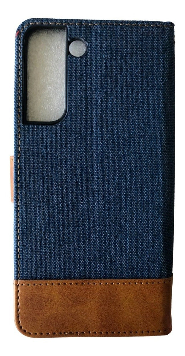 Para Samsung S22+ Funda Billetera Cuero Tela - Colores