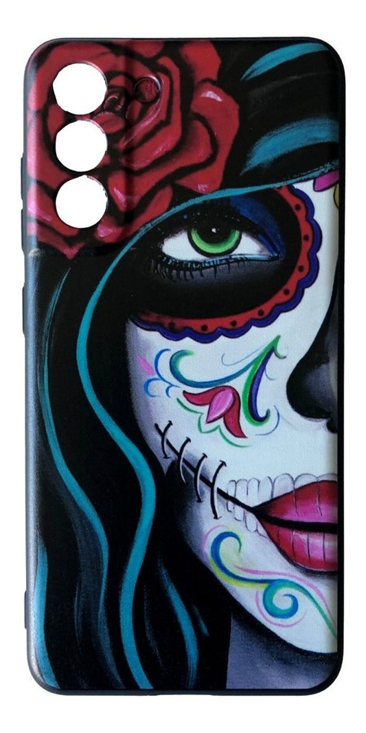 Para Samsung S21 Fe - Calavera Mujer - Estilo Mexicano