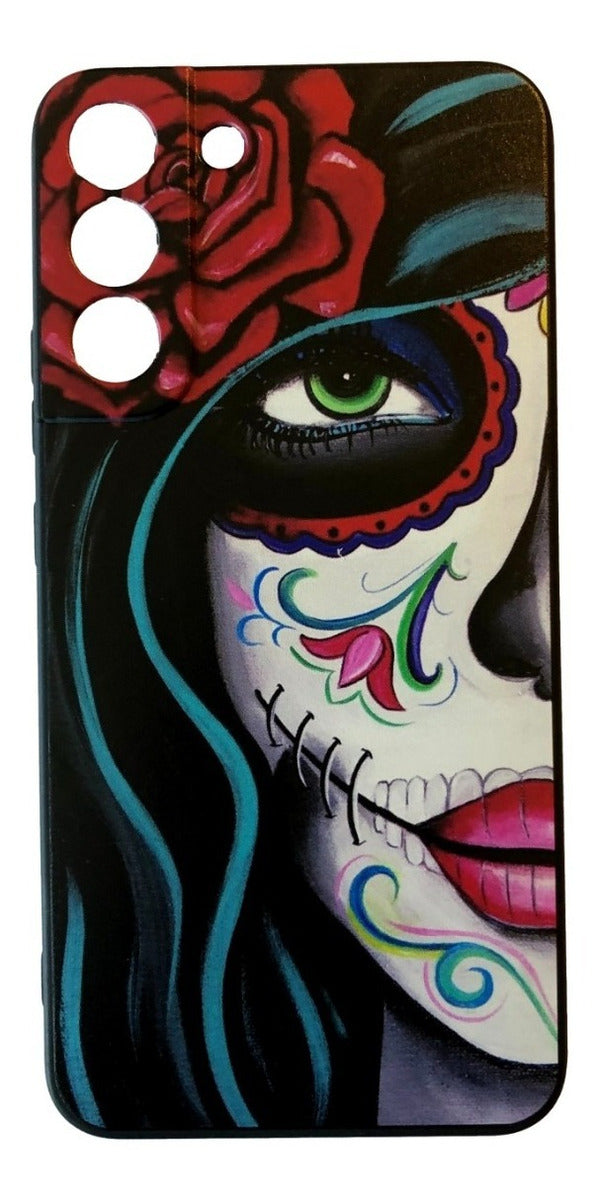 Para Samsung S22+ - Calavera Mujer - Estilo Mexicano