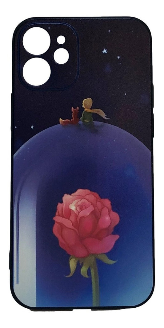 Para iPhone 12 Mini - Carcasa El Principito Y La Rosa