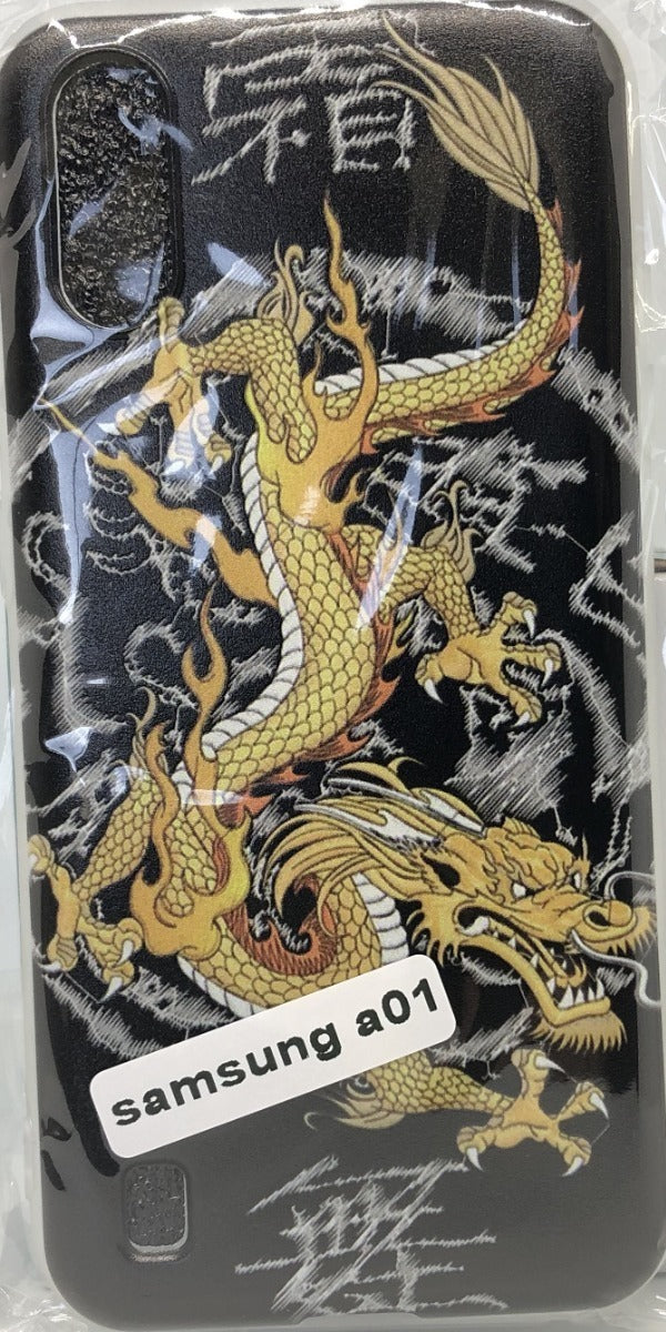 Para Samsung A01 - Carcasa Silicona - Dragon De La Suerte