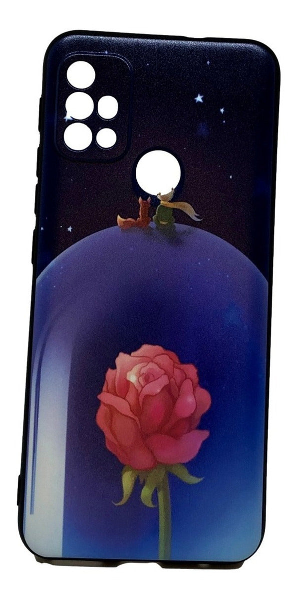 Para Moto G10 / G20 / G30 - El Principito Y La Rosa