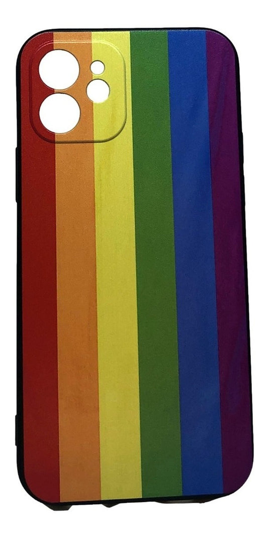 Para iPhone 12 / 12 Pro-  Carcasa Silicona - Arcoiris