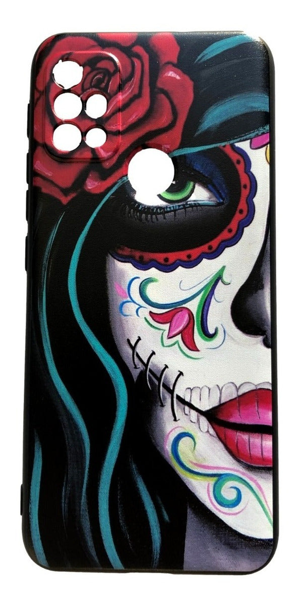 Para Motorola G10/g20/g30 - Calavera Mujer - Estilo Mexicano