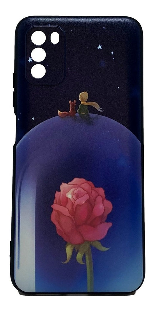 Para Xiaomi Poco M3 - Silicona - El Principito Y La Rosa