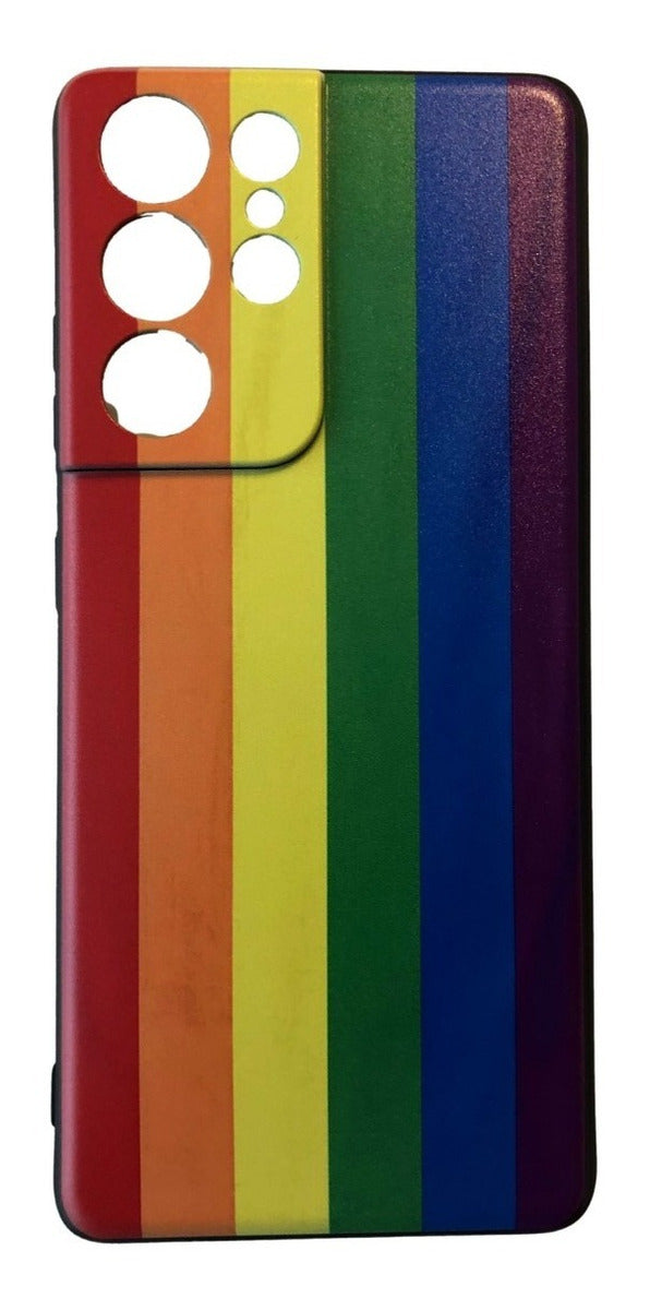 Para Samsung S21 Ultra - Carcasa Silicona - Arcoiris