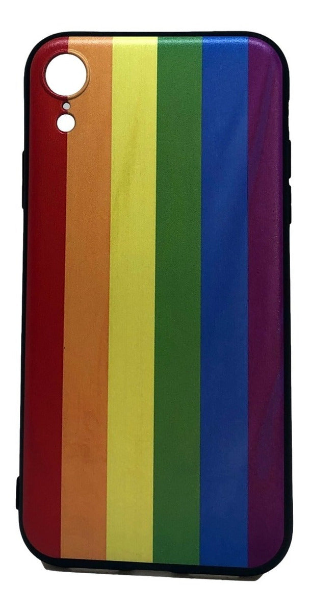 Para iPhone XR-  Carcasa Silicona - Arcoiris