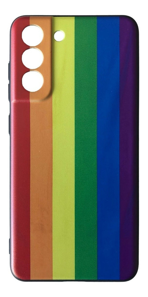 Para Samsung S21 Fe - Carcasa Silicona - Arcoiris