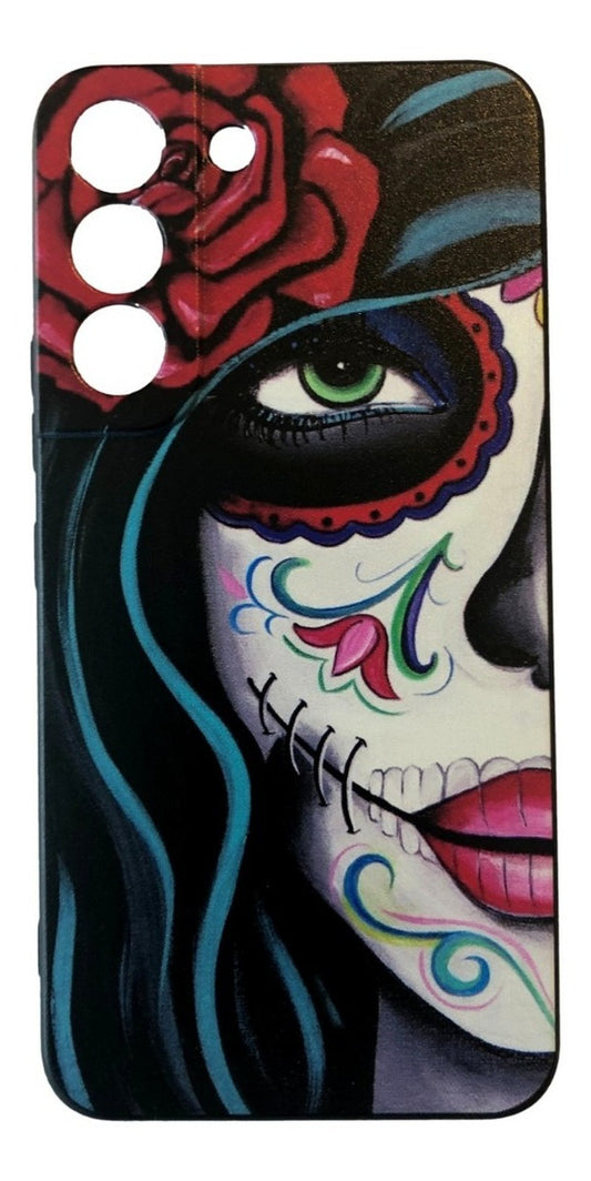 Para Samsung S22 - Calavera Mujer - Estilo Mexicano