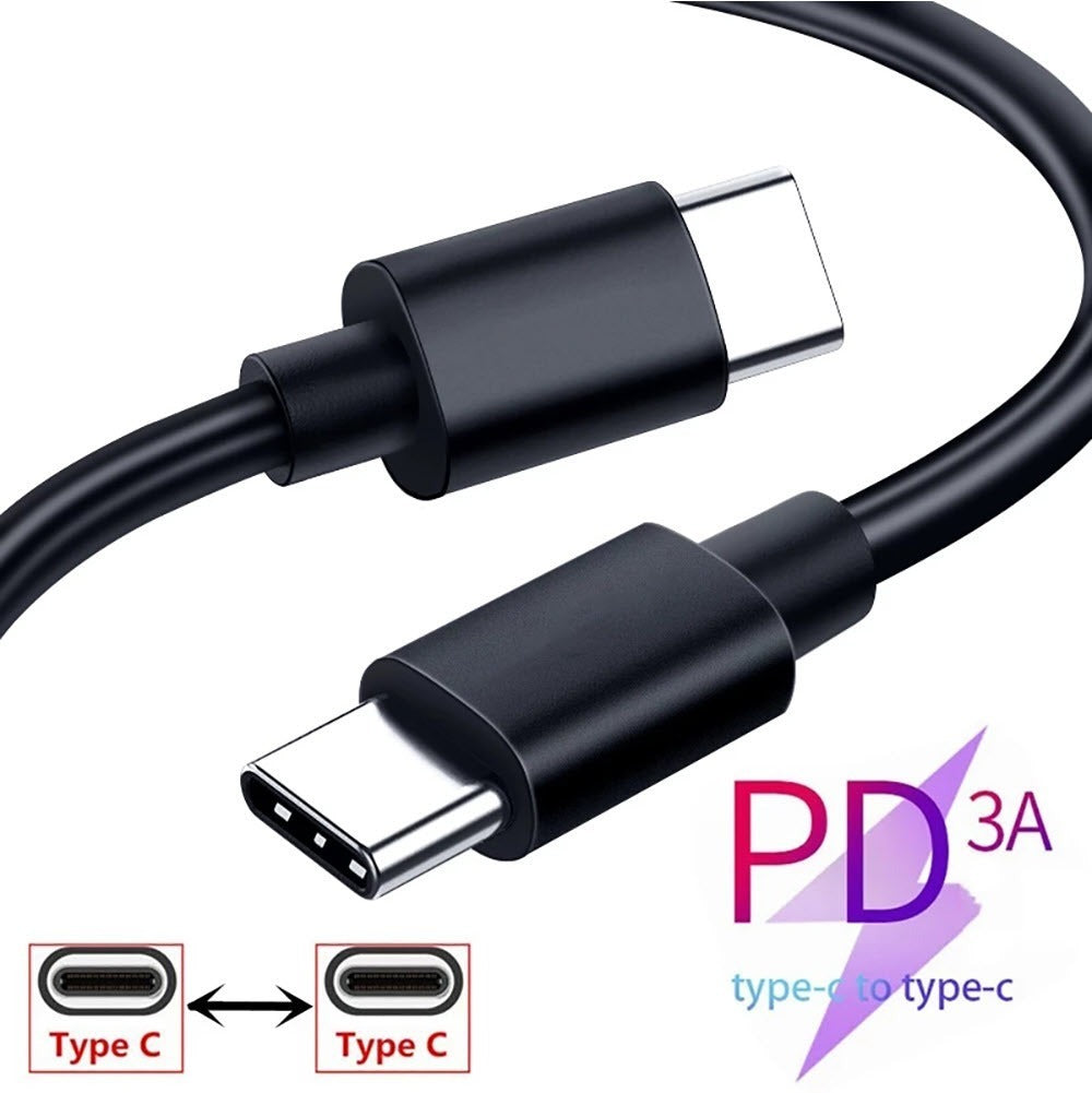 Cable Usb Tipo C - Tipo C Entrada Datos Y Carga Rápida