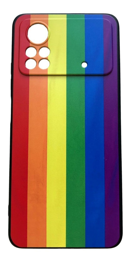 Para Xiaomi Poco X4 Pro - Carcasa Silicona - Arcoiris